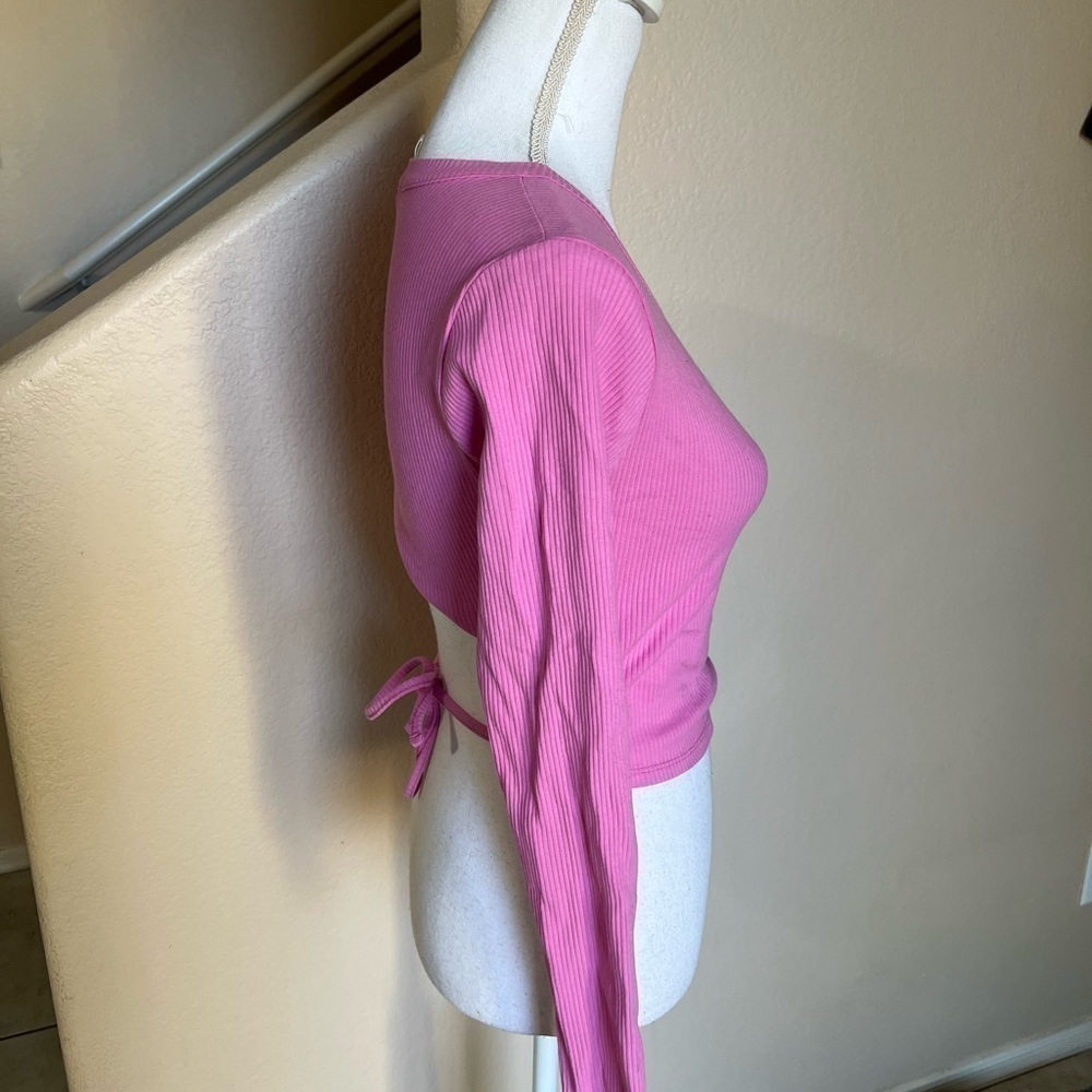 Full tilt tie back long sleeve top - Picture 3 of 5